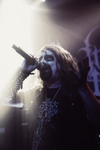 Black Metal band Inverted Saint singer live at Beat Baracke Leonberg