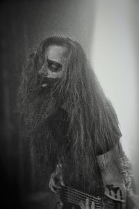 Black Metal band Inverted Saint live at Beat Baracke Leonberg with bass player